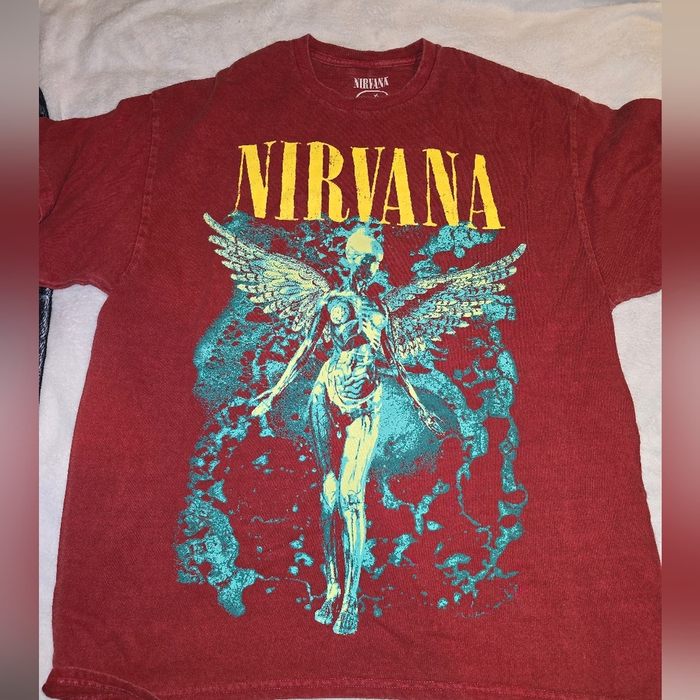 Nirvana Red Graphic T-Shirt